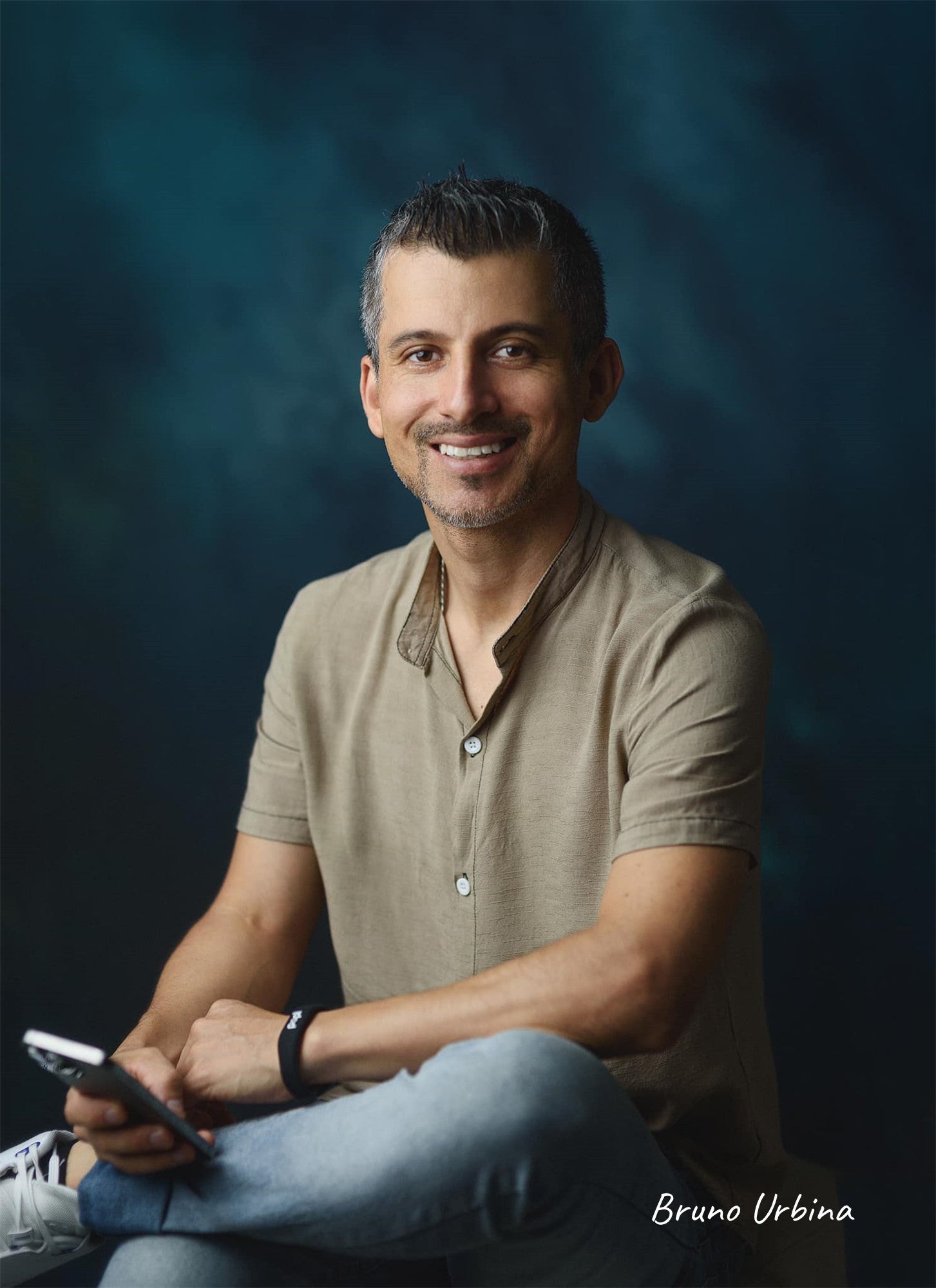 Avezano Blue and Green Smoke Abstract Textured Fine Art Photography Backdrop-AVEZANO